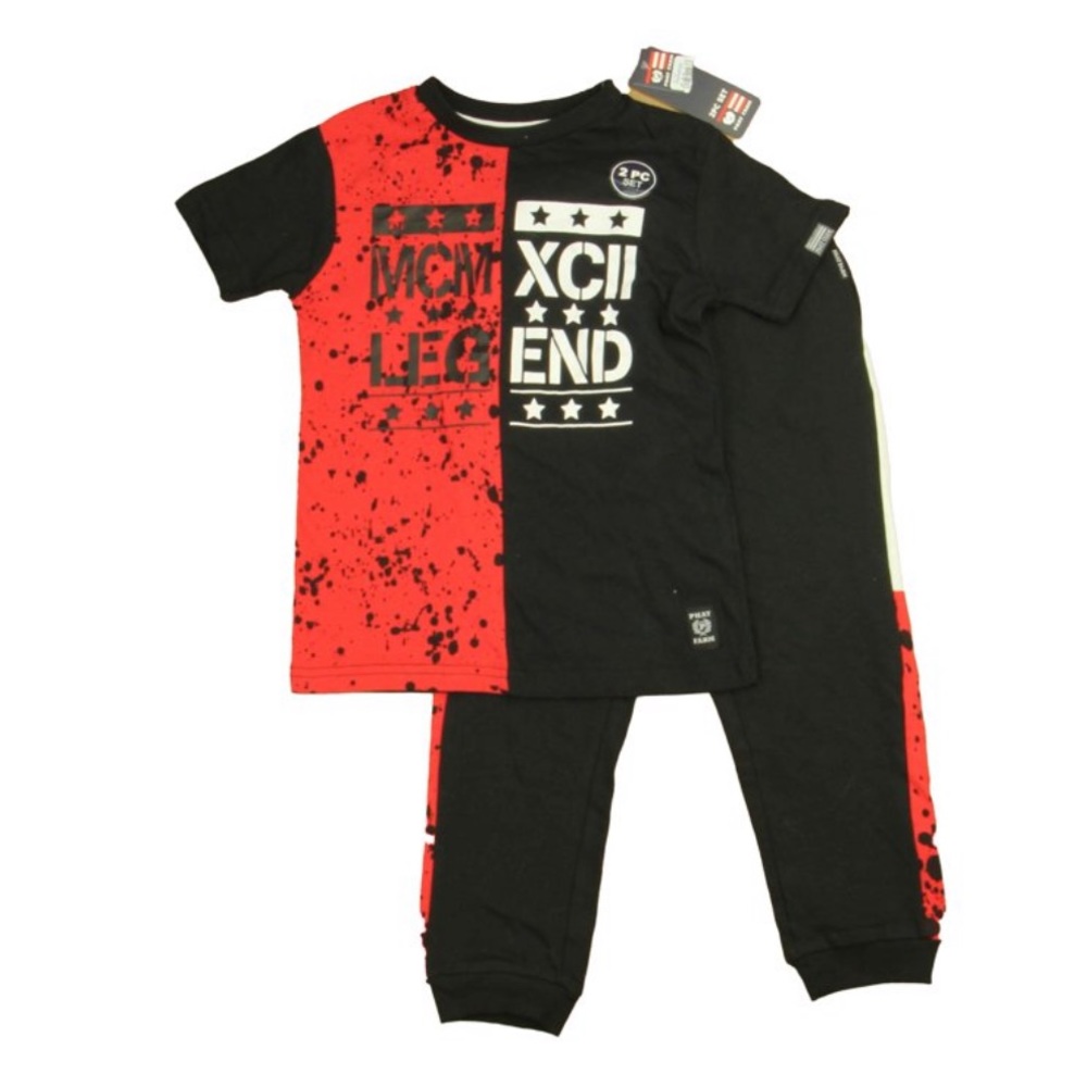 Phat Farm Boys Black | Red Apparel Sets size: 7
